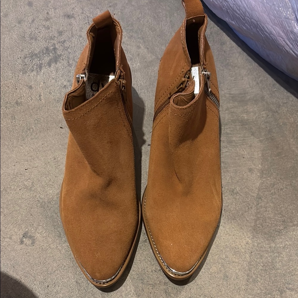 Dolce Vita Tan Suede Ankle Boots
